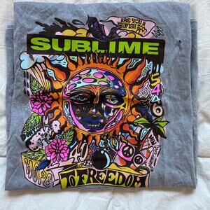 Sublime graphic band t shirt sz XL cotton short sleeve casual colorful skater